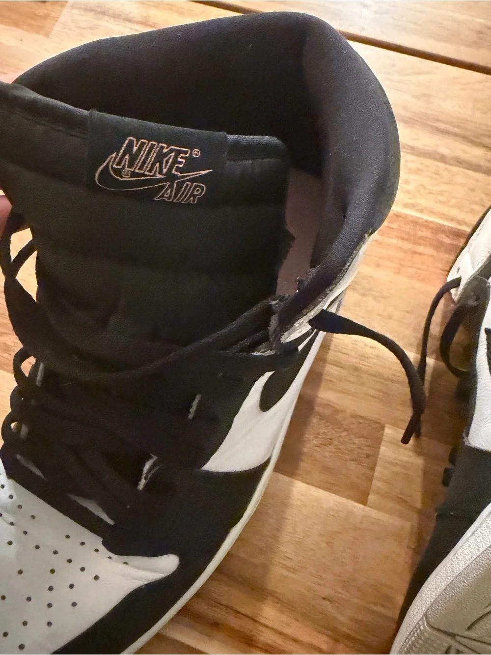 Men’s Nike Air Jordan High-Top Sneakers - Black & White